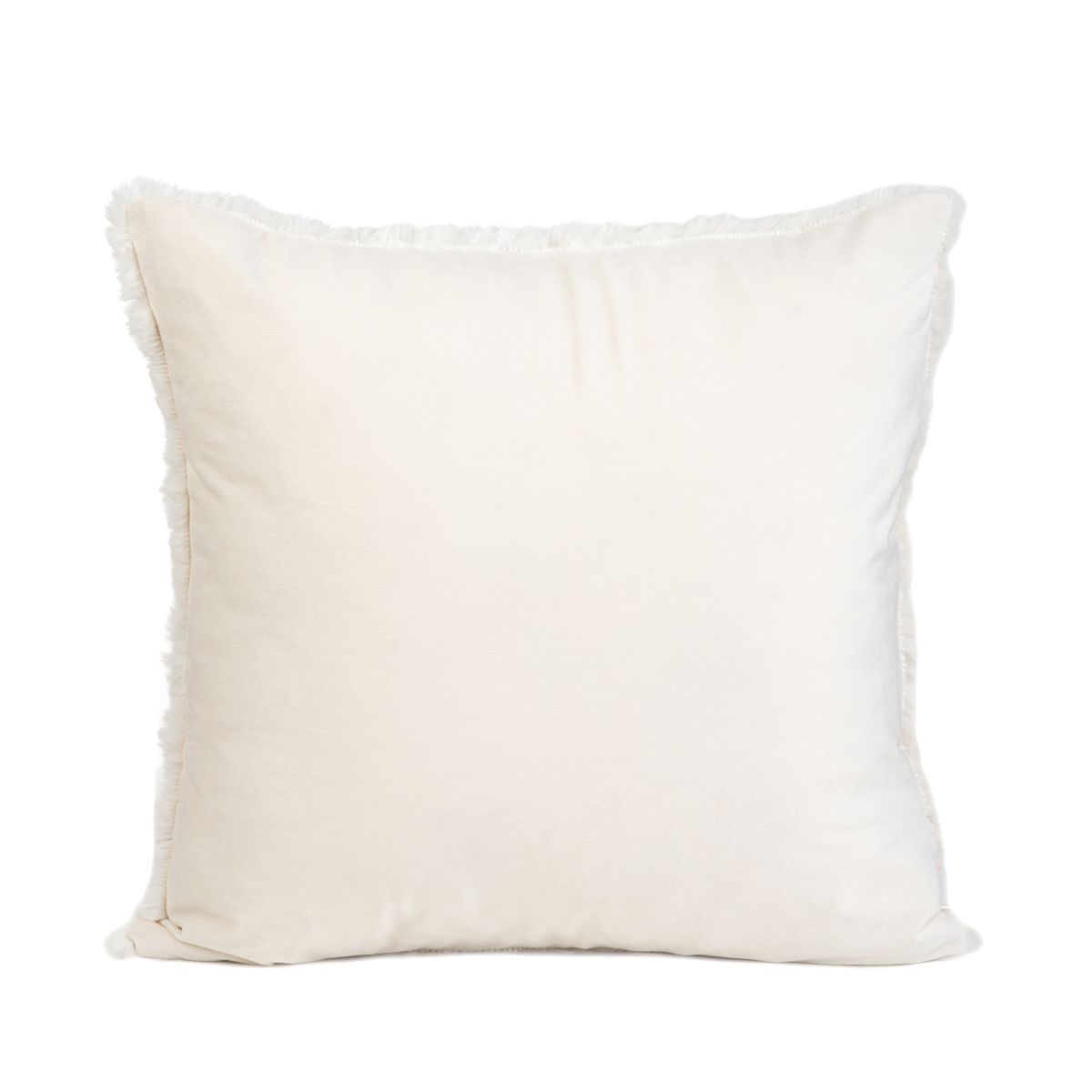 Poszewka MARIL ze sztucznym futerkiem ecru 45x45 cm