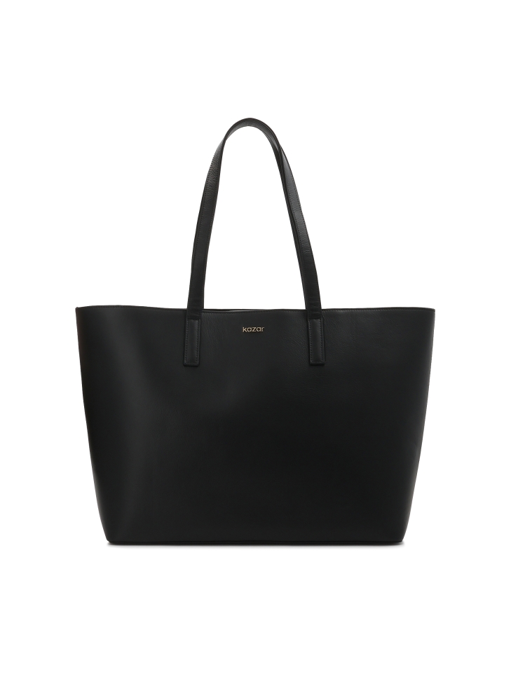 Leather minimalist shoulder bag