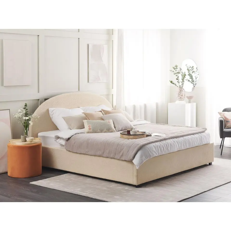VAUCLUSE - Tweepersoonsbed - Beige - 180 x 200 cm - Polyester