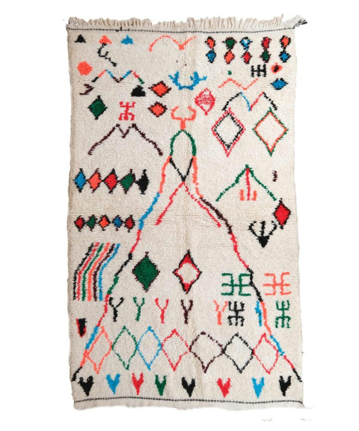 BERBERE - Tapis Berbere marocain pure laine 154x267