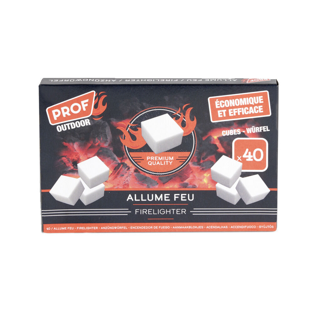 Allume feu cube marron