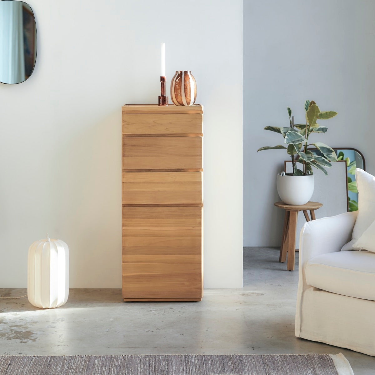 Tikamoon - Ladekast in massief teakhout Nino