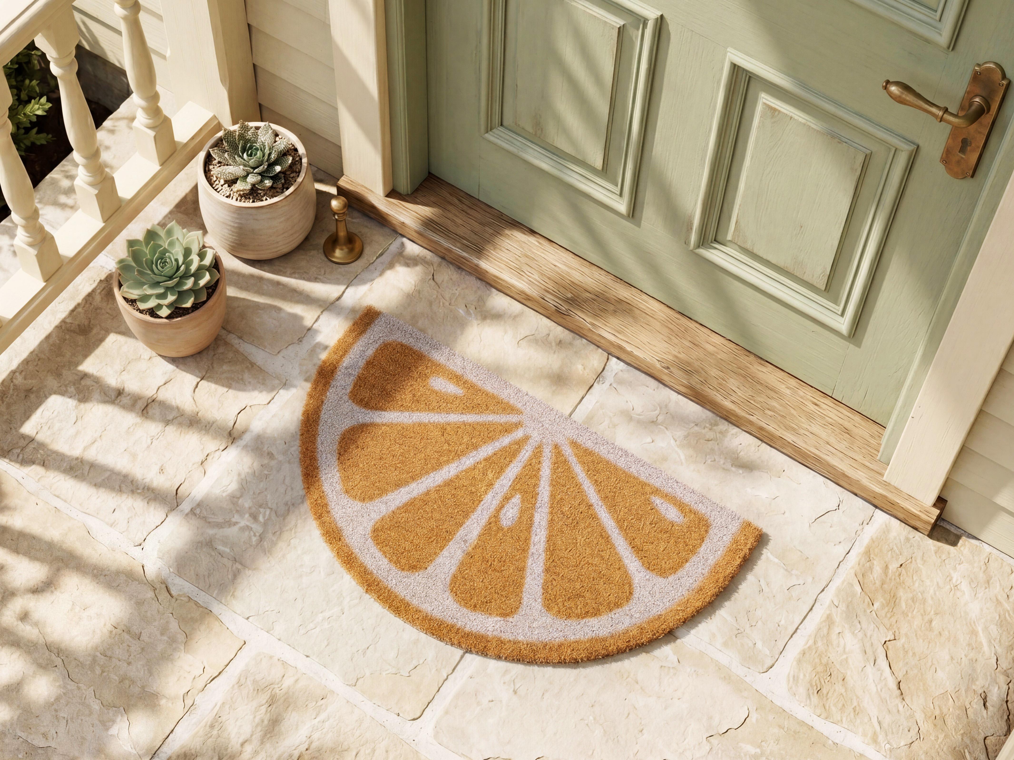 Doormat IJEN Orange 45 x 75 cm Coir