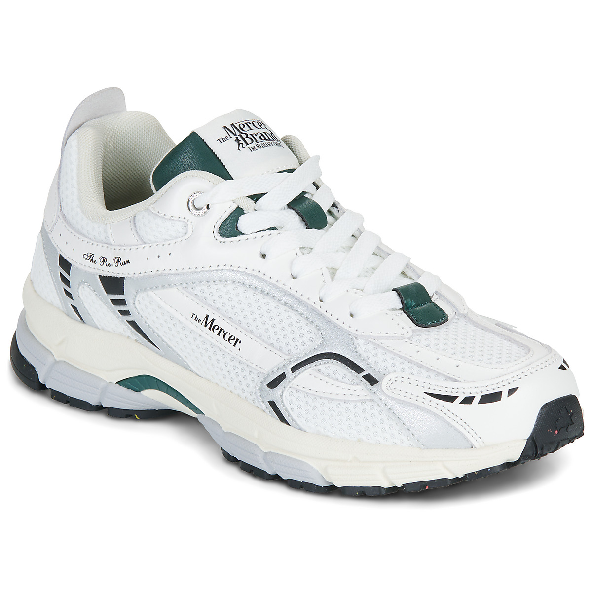The Mercer Brand - The Re-Run White Silver - White / Green