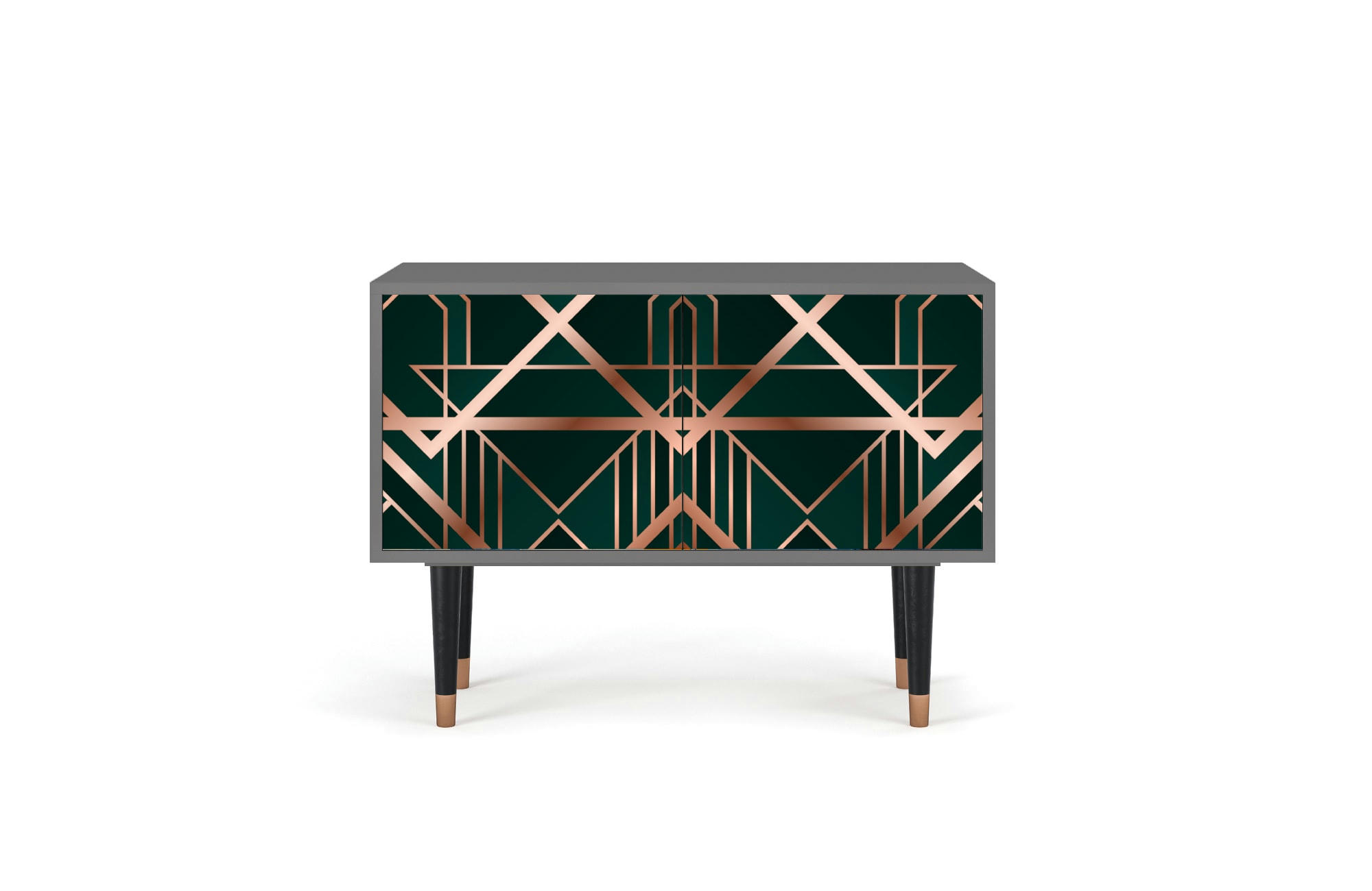 EMERALD GATSBY - Buffet bas  vert 2 portes L 94 cm