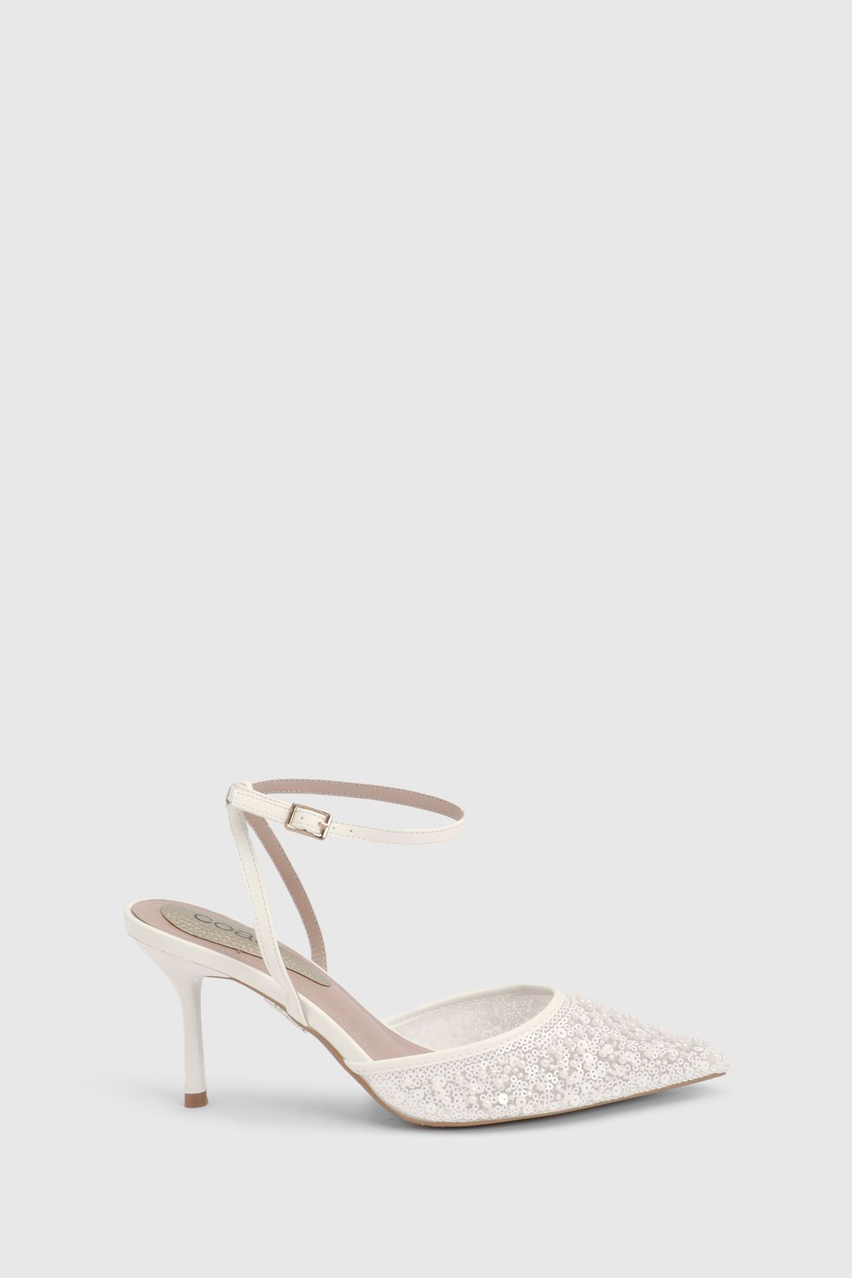 Coast Bridal Maria Faux Leather Sequin Embellished Stiletto Court Shoes