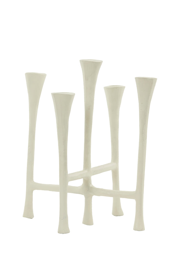 Light & Living kandelaar OLIVIER - 25.5x21.5x28cm - wit