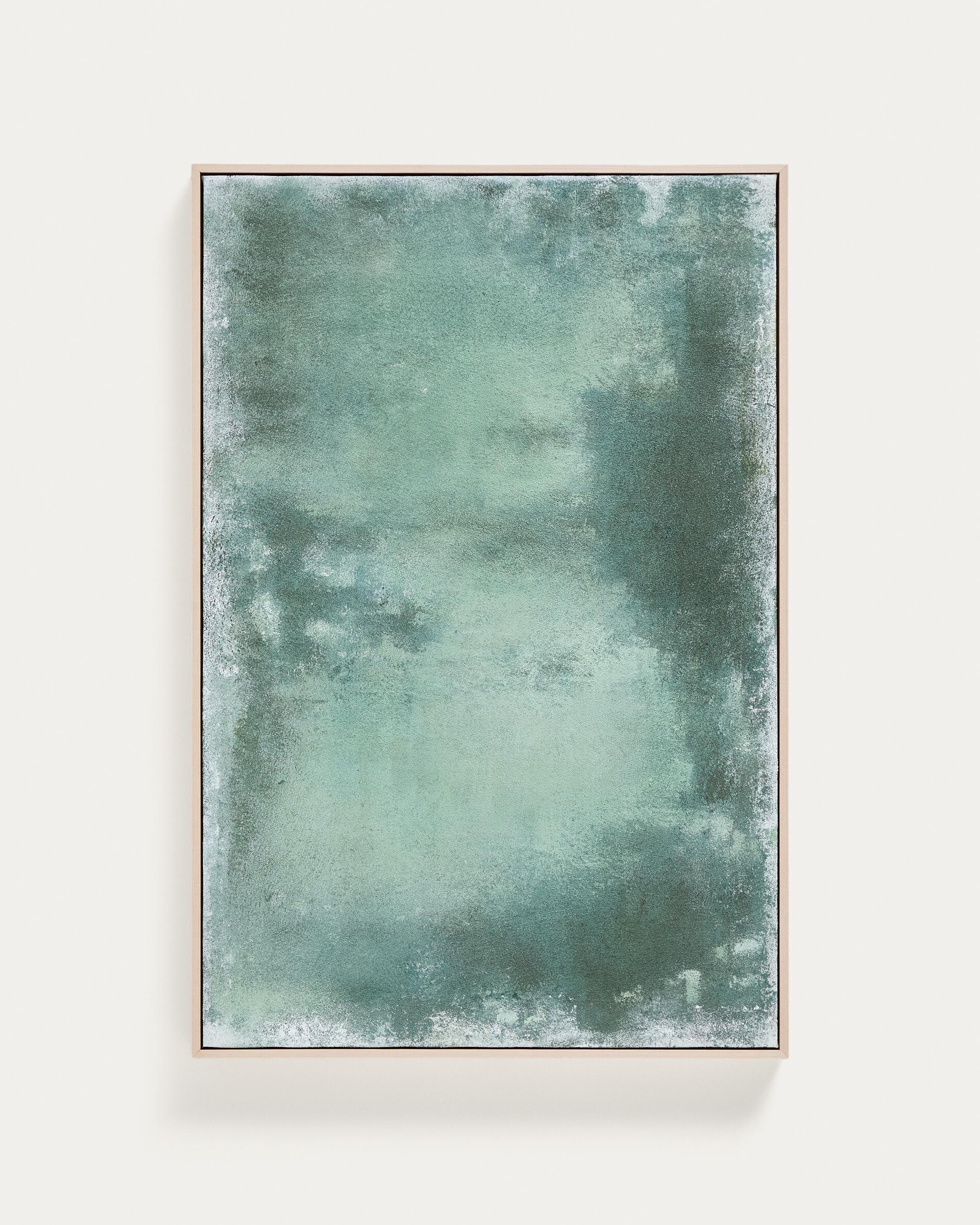Selnar green abstract picture 60 x 90cm