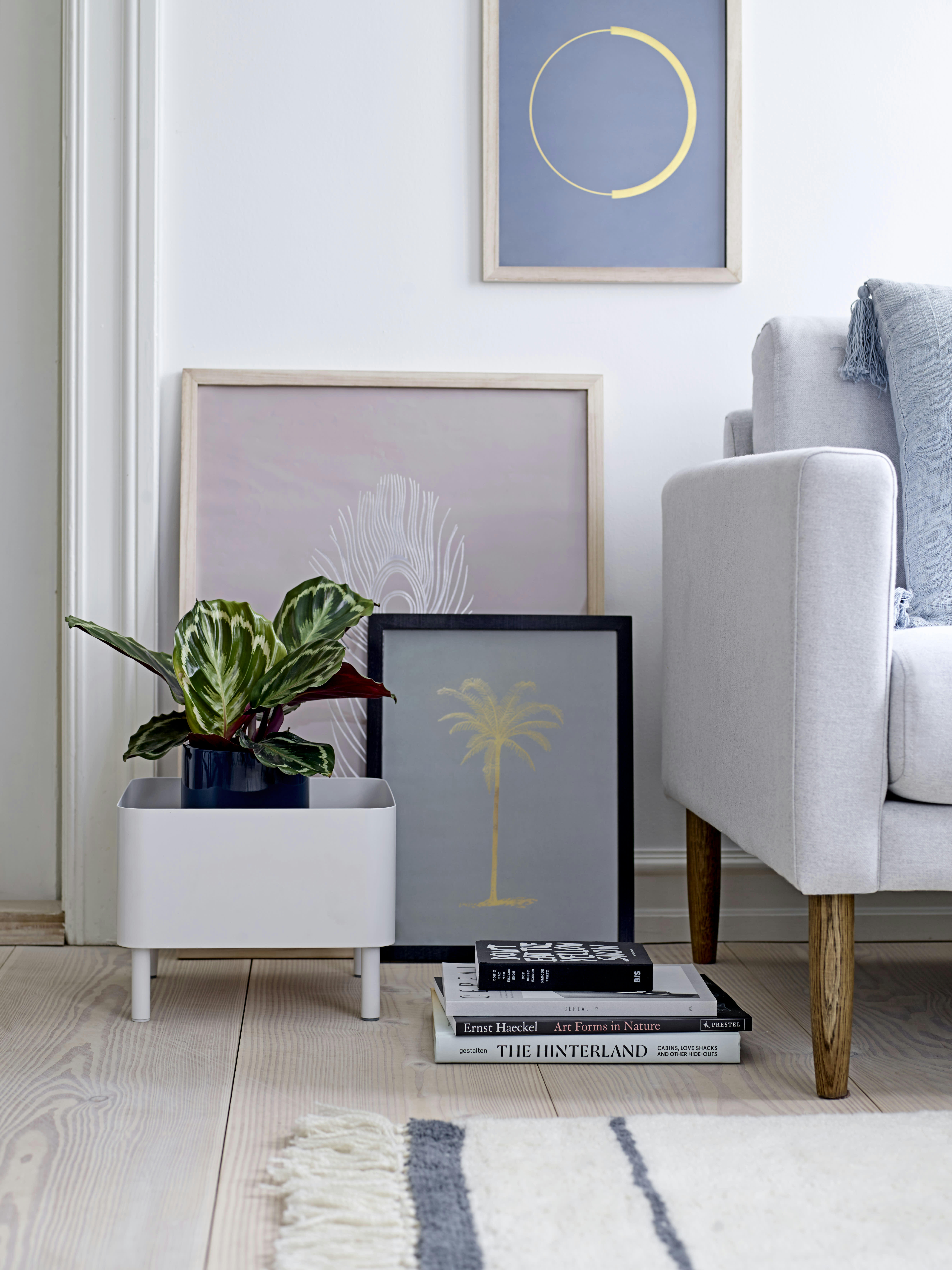 GOLD - Vases / fleurs en stone bleu