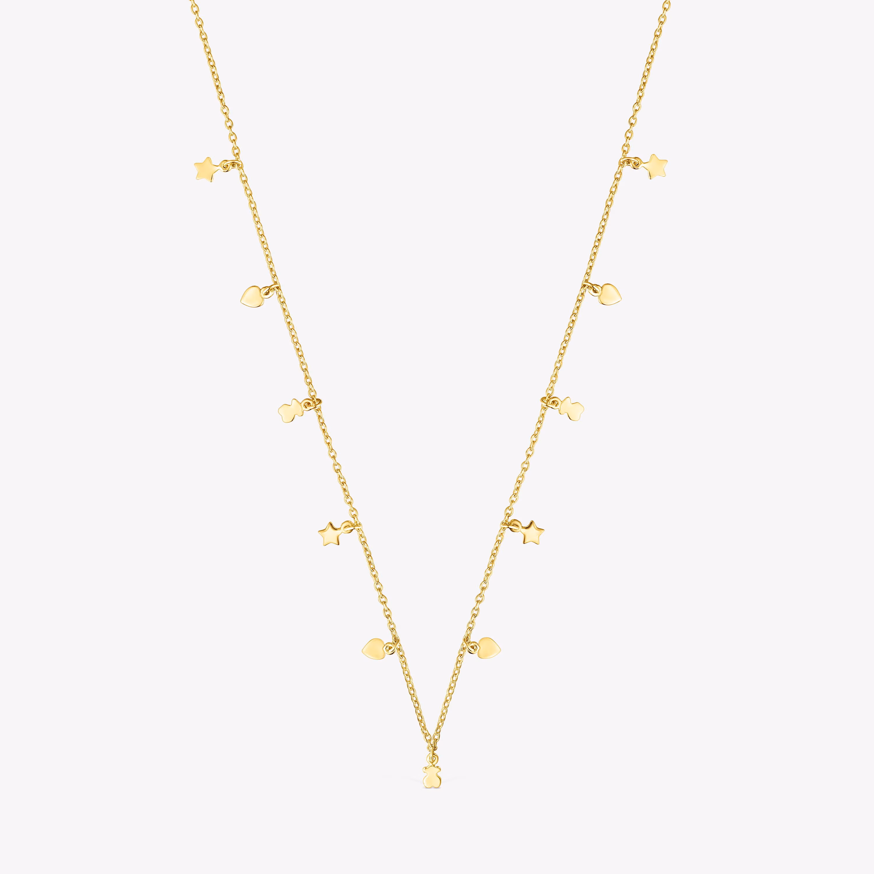 Collar con baño de oro 18 kt sobre plata Cool Joy