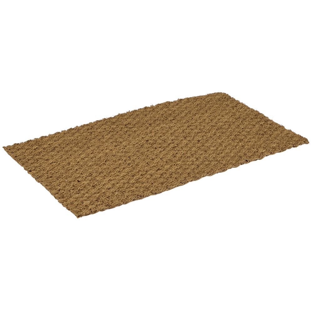 Paillasson coco rectangulaire marron 75x45cm