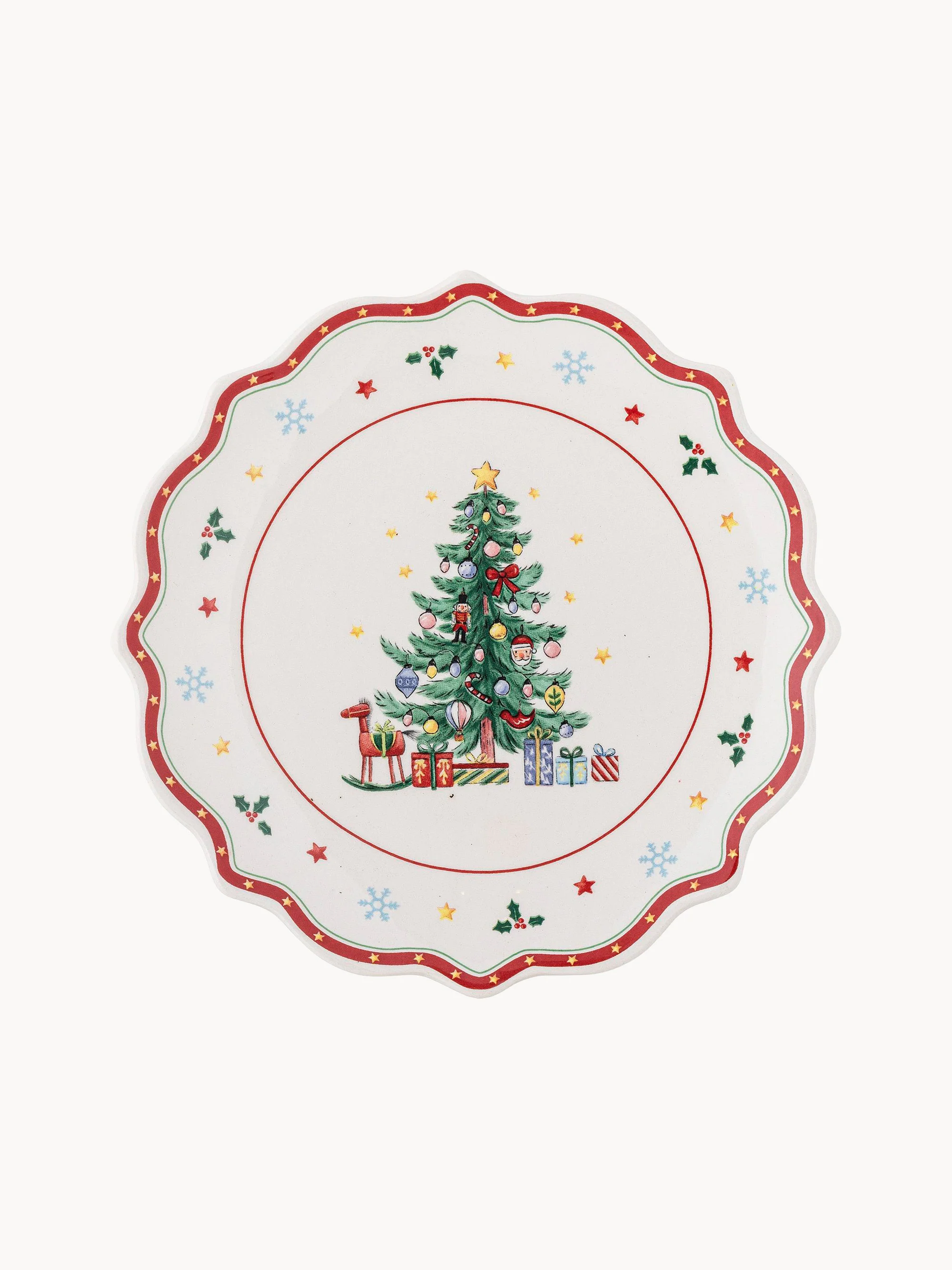 Weihnachts-Dessertteller Naive, 6er-Set