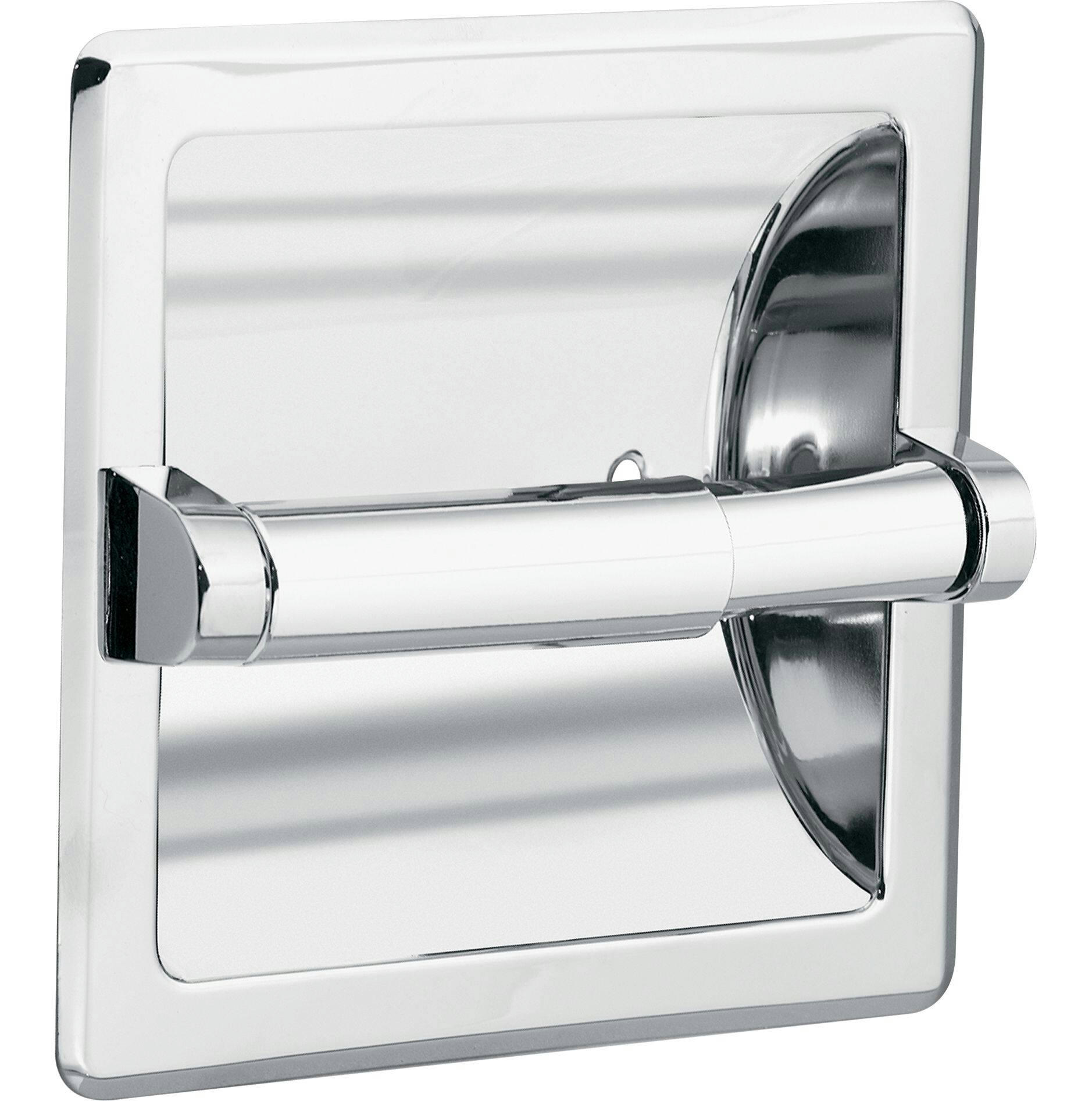 Moen® Donner Recessed Bathroom Toilet Paper Holder, Chrome
