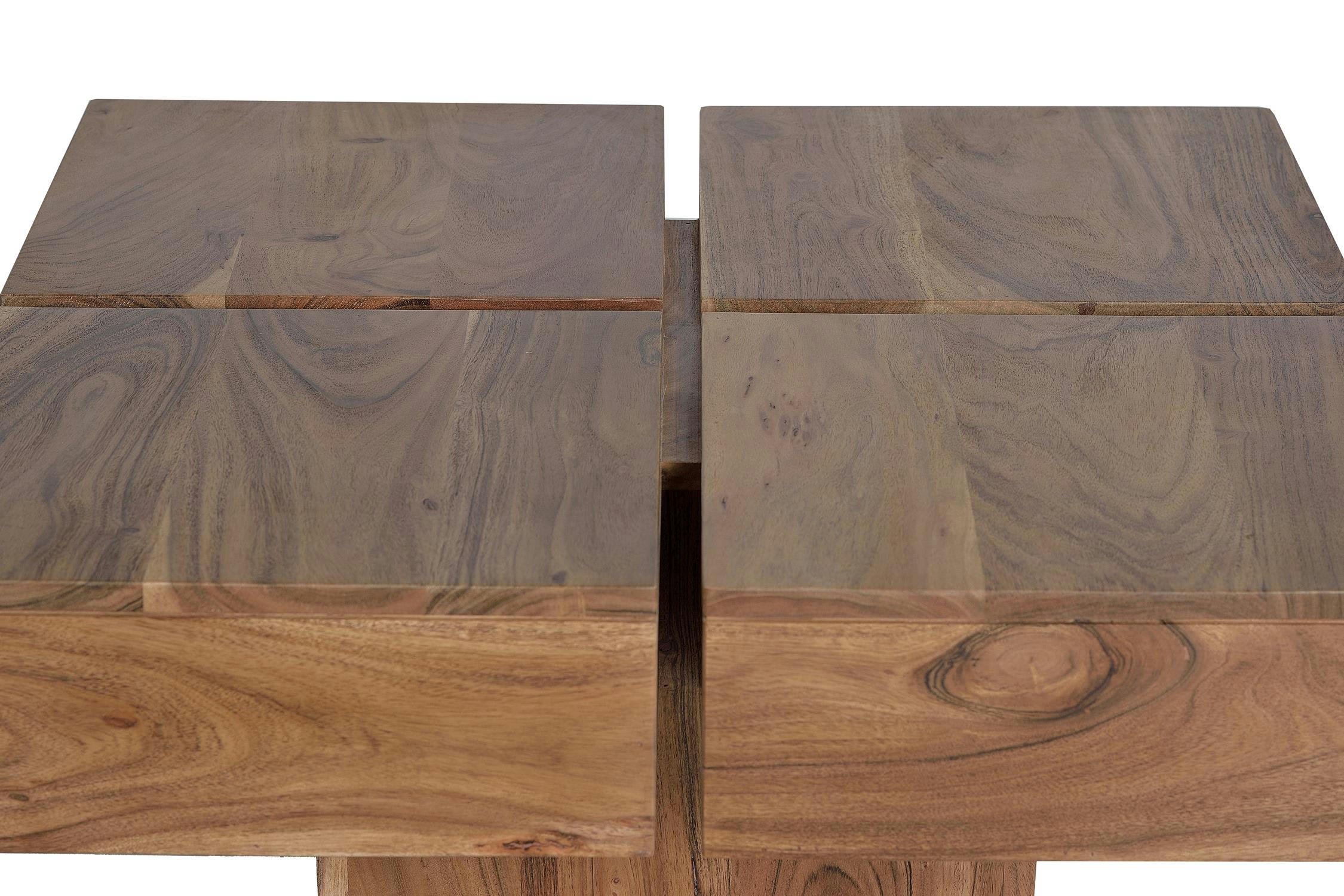 - Table basse en bois d'acacia