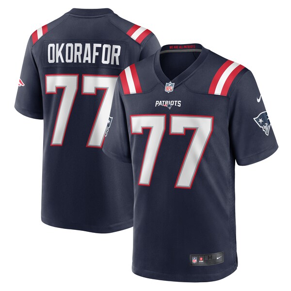 Chukwuma Okorafor New England Patriots Nike  Game Jersey -  Navy