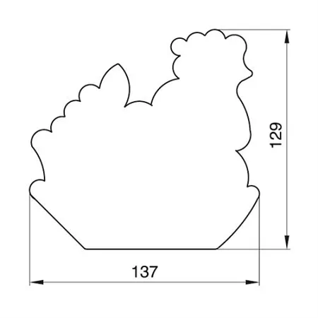 Wykrawacz 13,9 cm Smolik - Kura na grzędzie 4SS.126/V