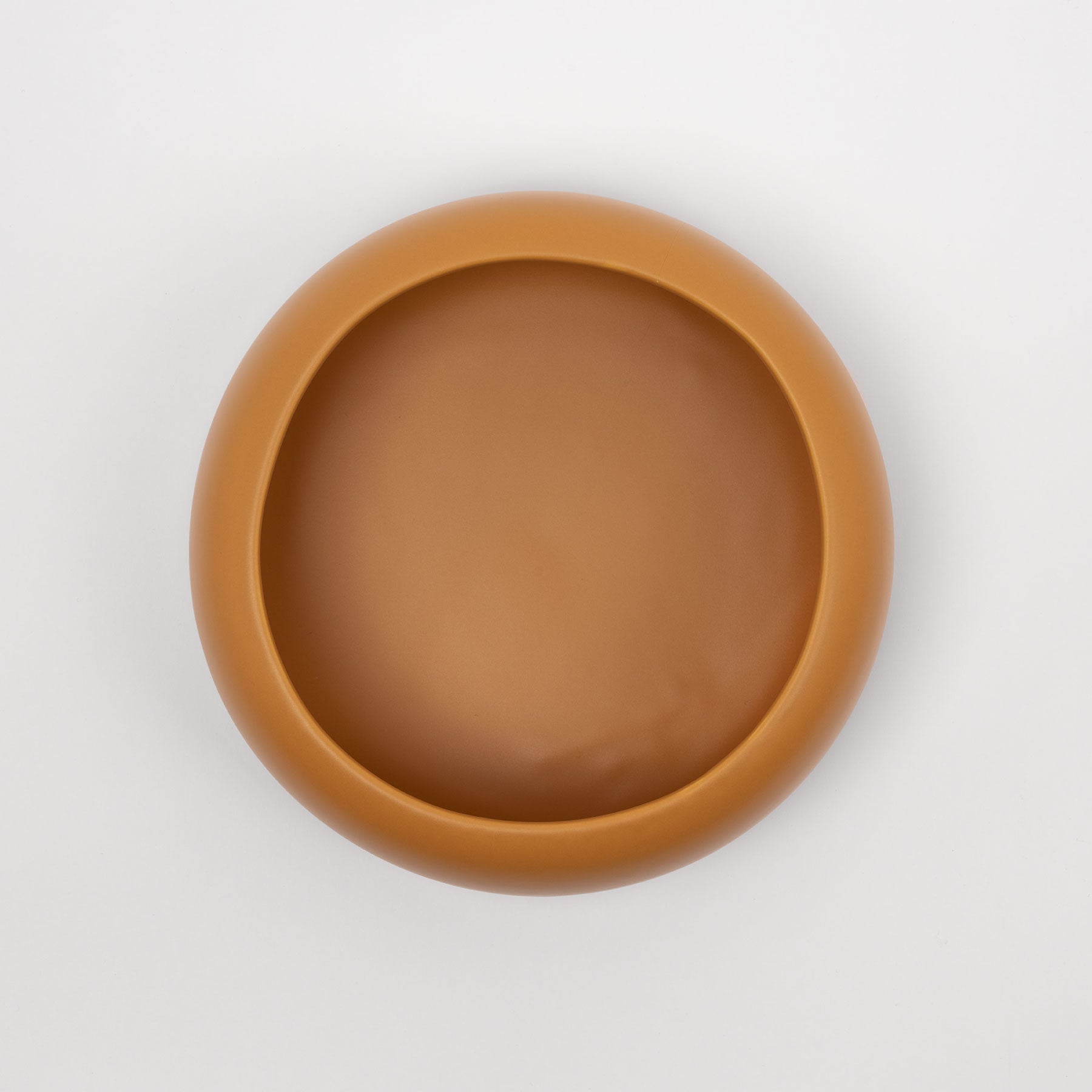 Mustard Rounded Rim Decorative Bowl