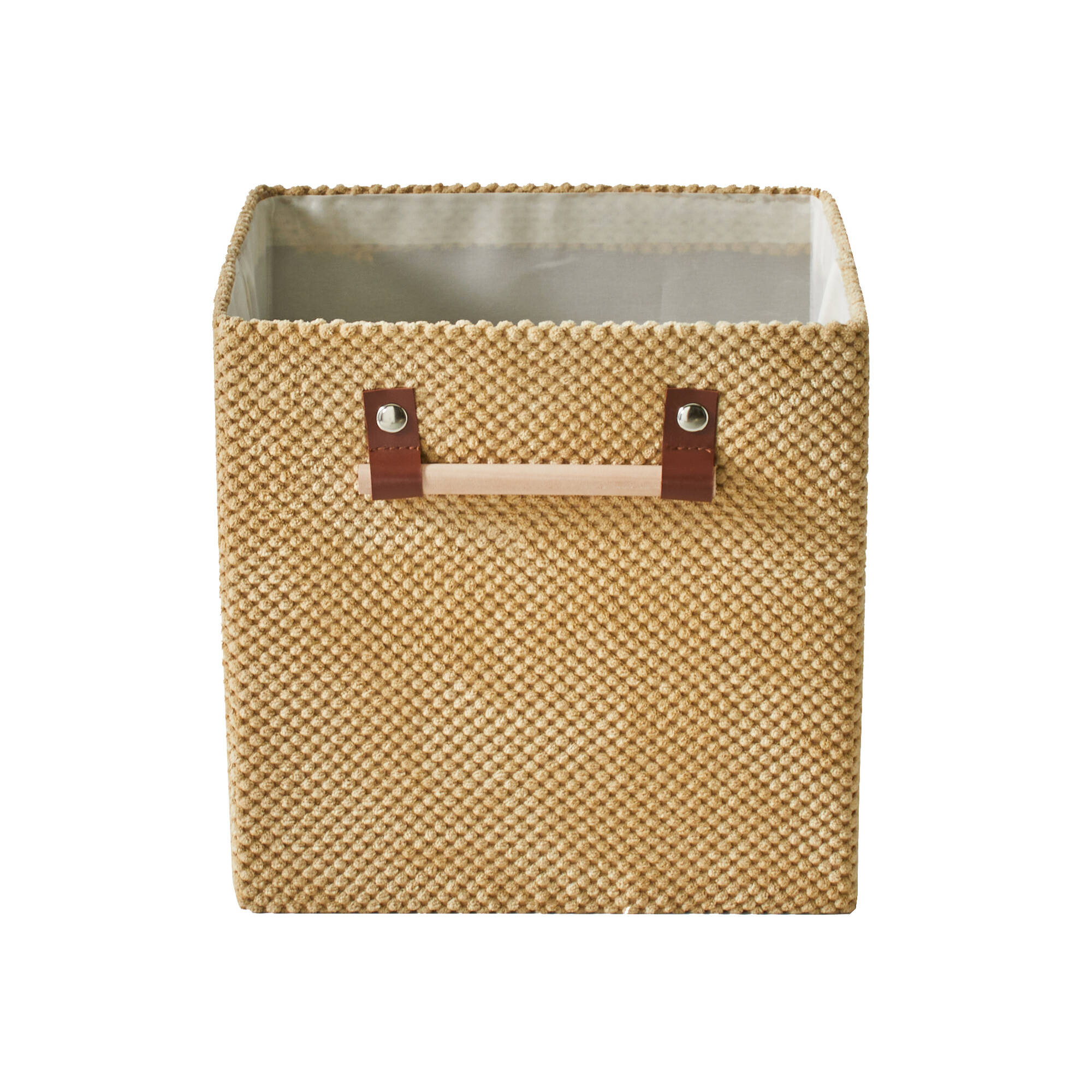 Cube de rangement pliable, velours