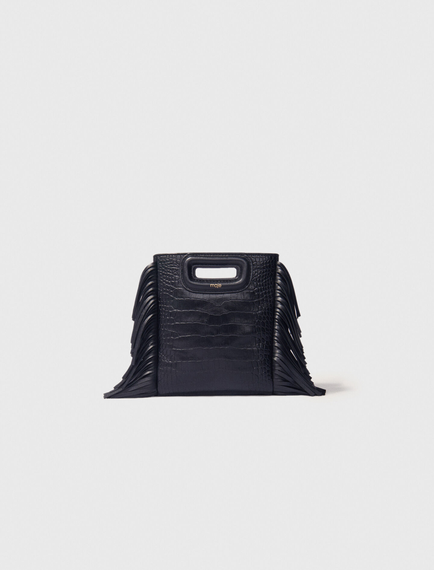 Sac M Mini en cuir effet croco