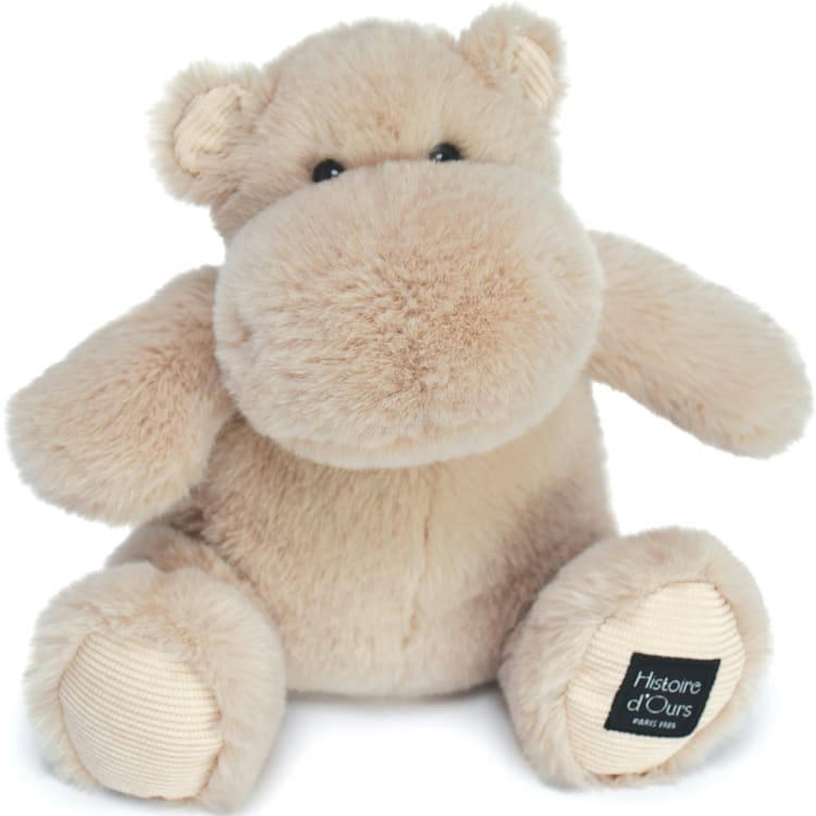 - Peluche hippopotame beige sable Hip'Cool (25 cm)