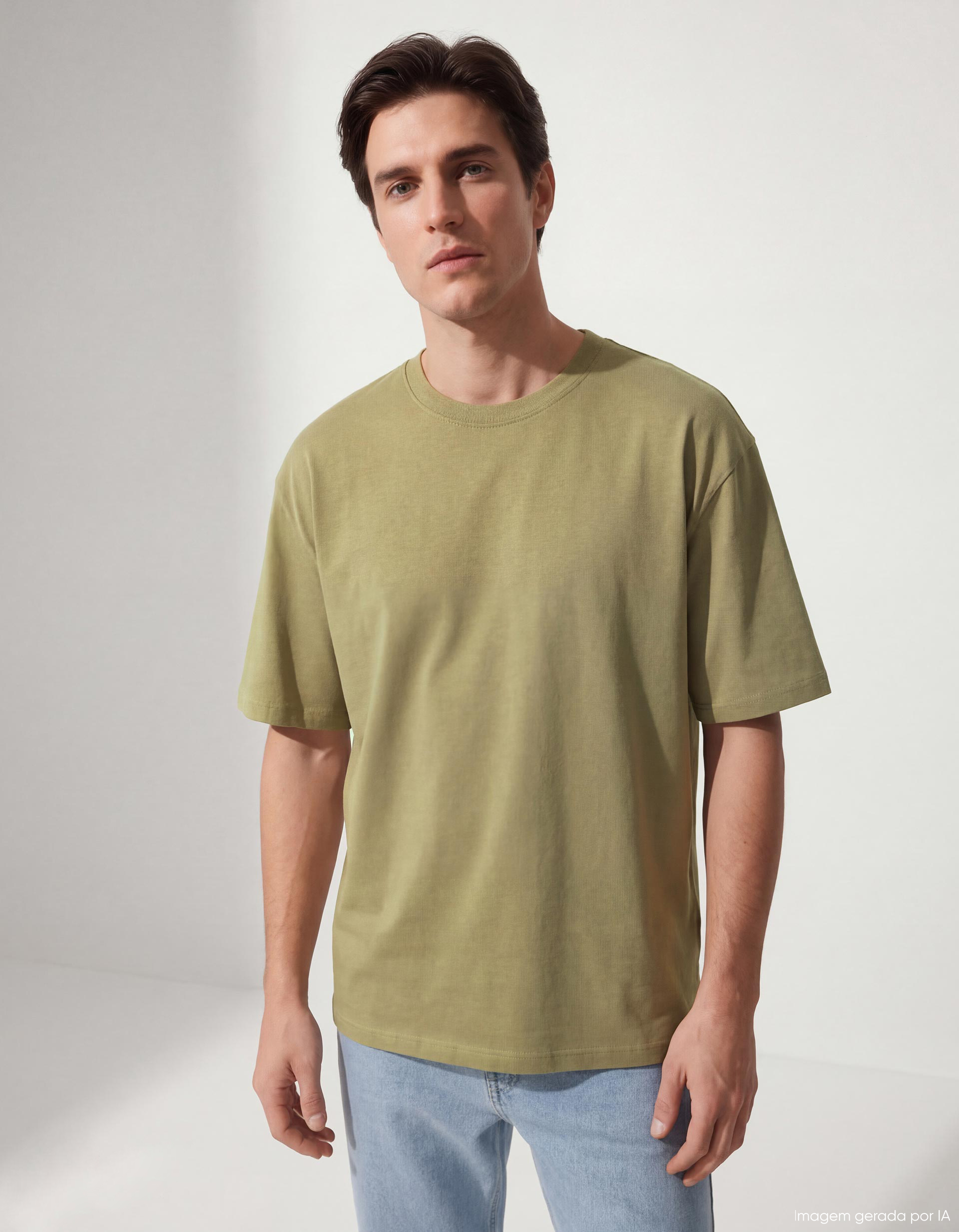 T-shirt Heavy Jersey, Homem, Verde