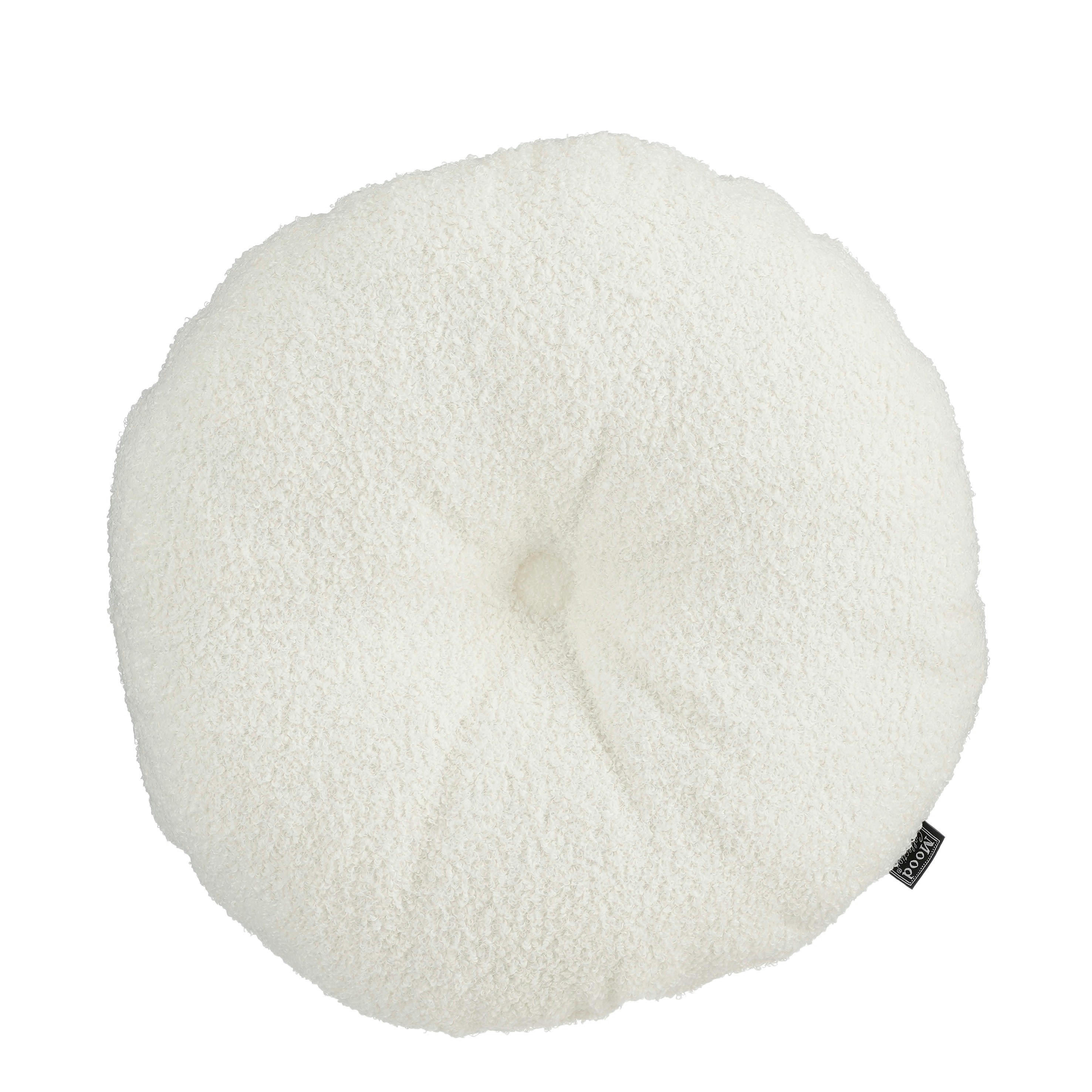 NADINE - Coussin en polyester recyclé crème D40