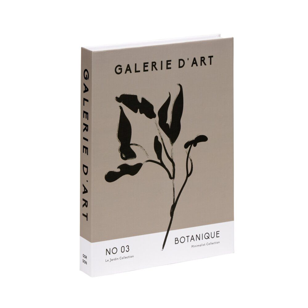 BoÎte de rangement forme livre galerie d'art 22x16,5xép3cm (2 modèles)