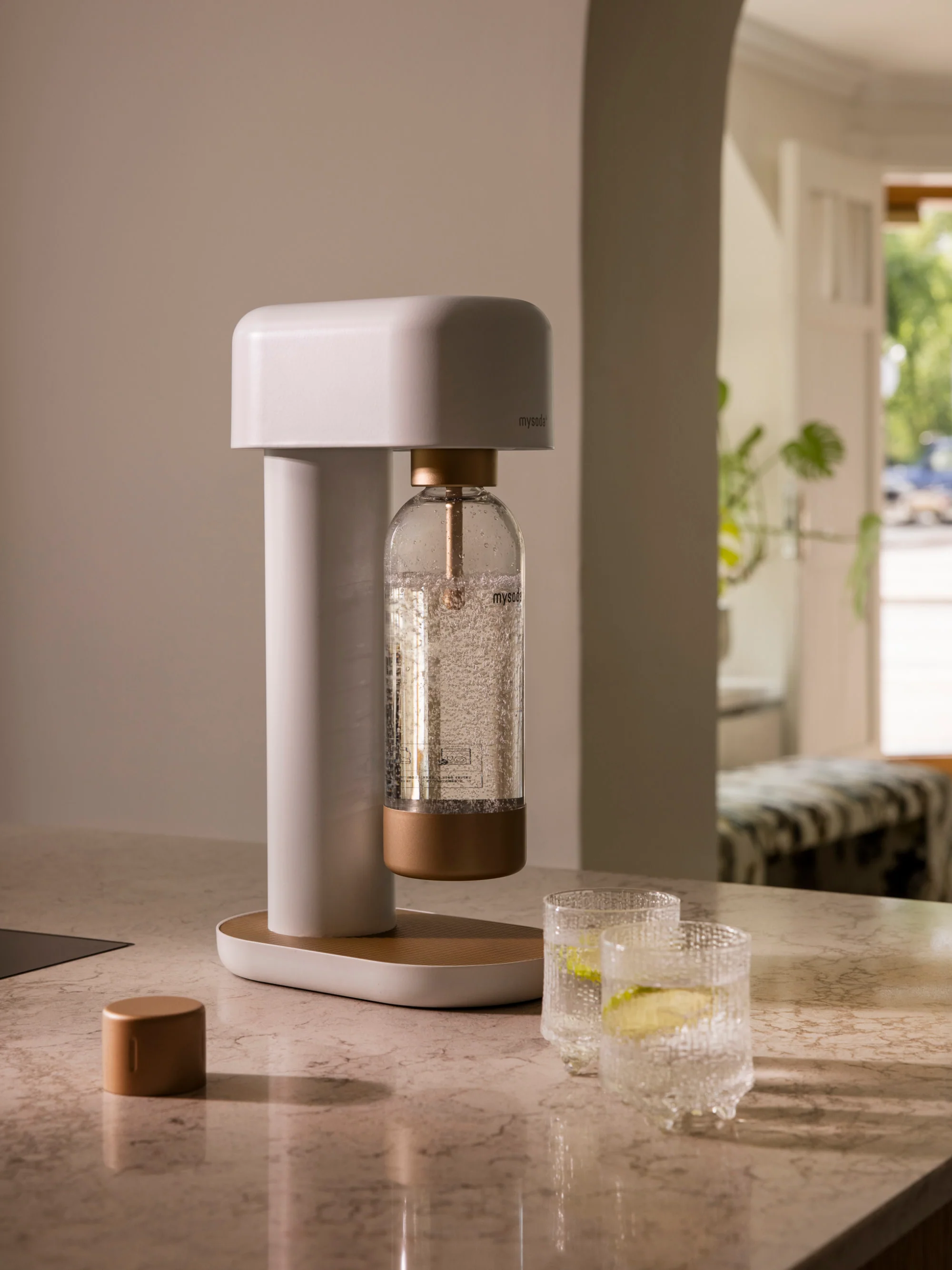 Wassersprudler Ruby 2 mit Flasche
