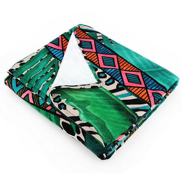 Drap de plage 100x180 cm JUNGLE Vert