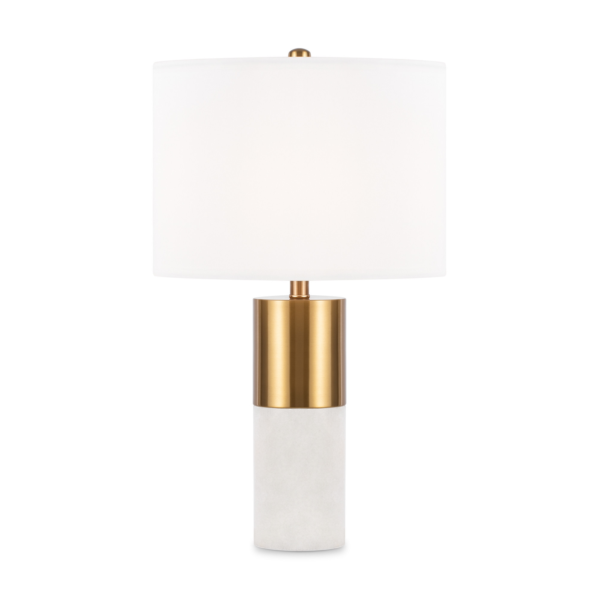 Lampa stołowa z abażurem mosiężno-złota BIANCO 1xE27x60W wys:65cm Maytoni
