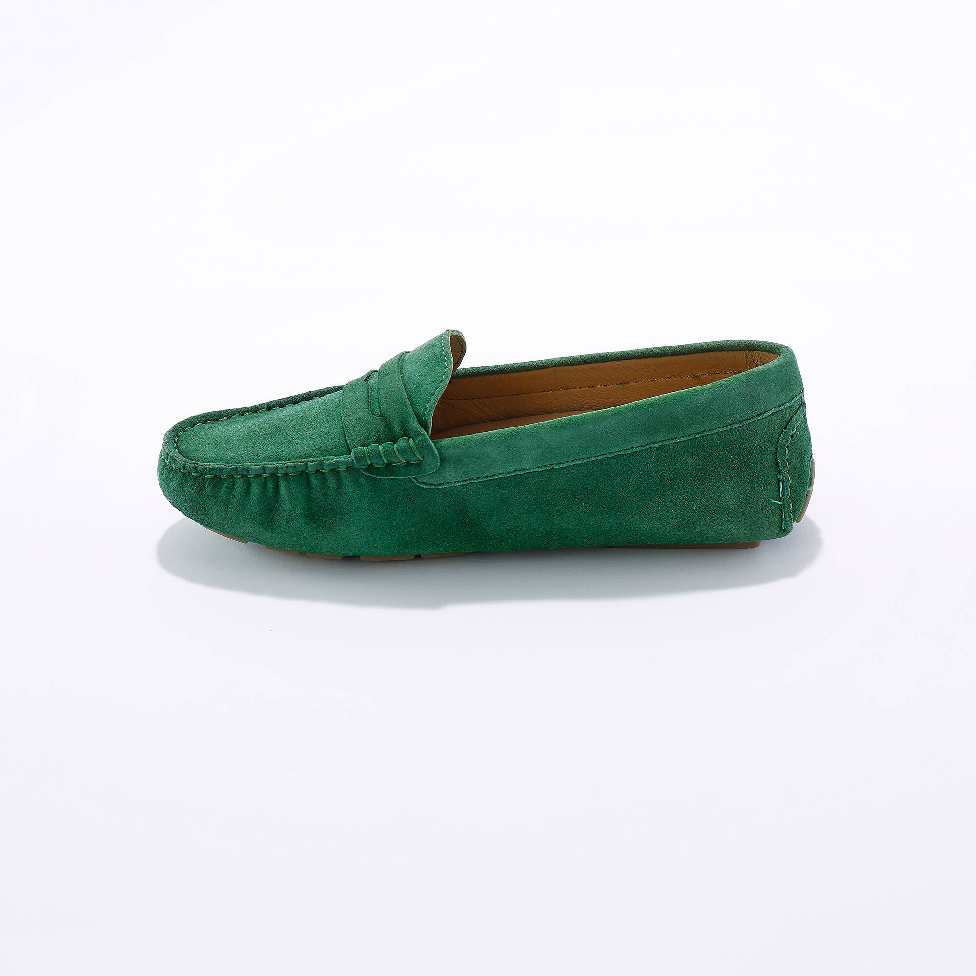 Mocassins en cuir velours