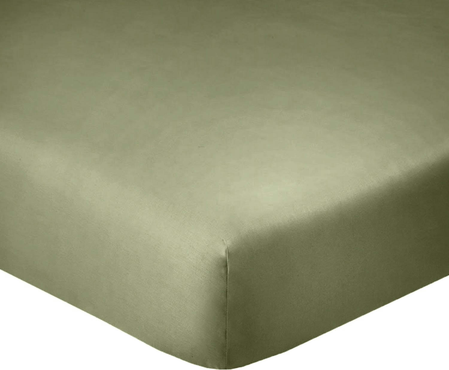 UNI BP - Drap Housse coton vert 160x200 cm