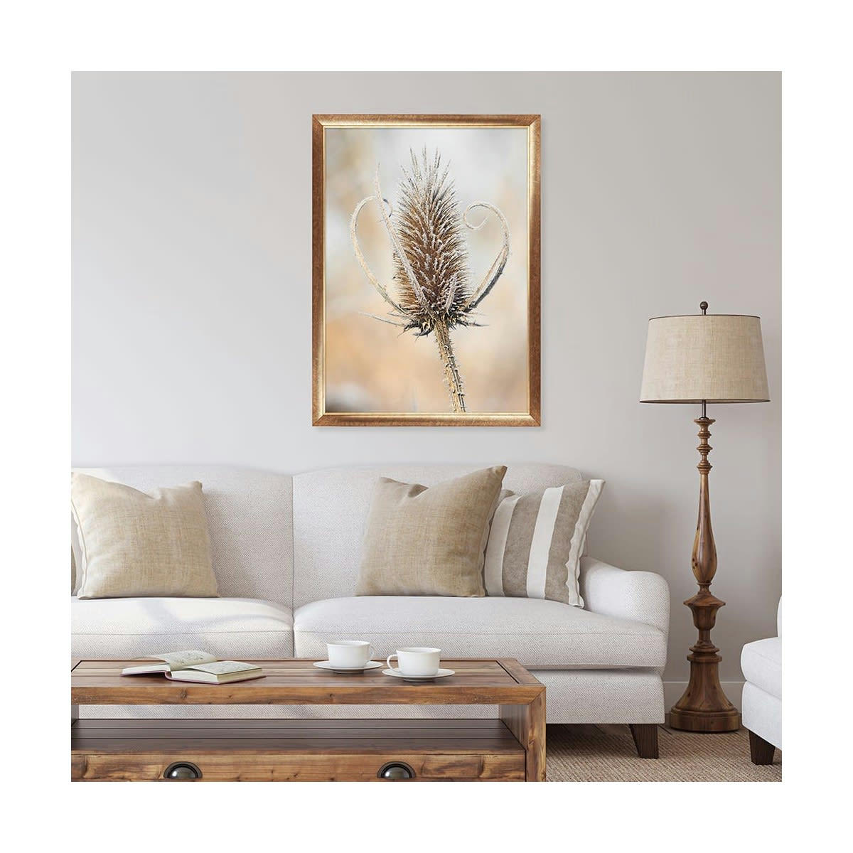 HADES - Cadre photo filet doré 50x70 cm résine recyclée