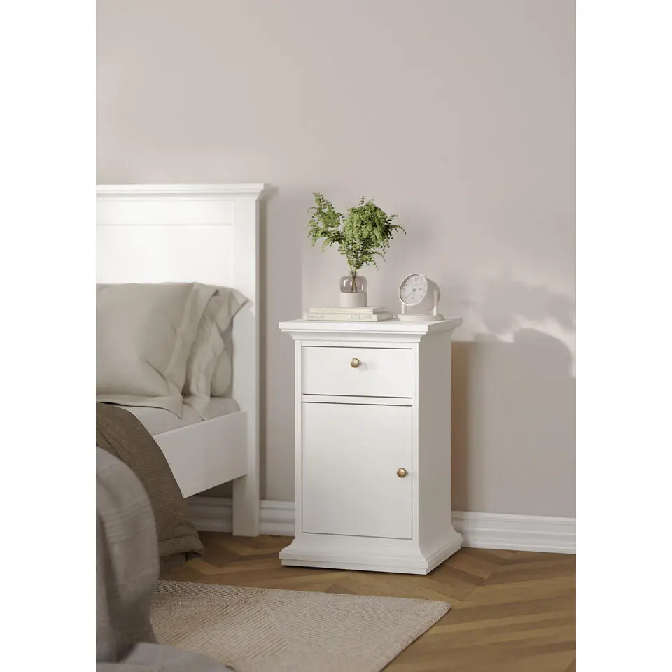 Nachtkastje Wit - 70x45x45cm - Paris