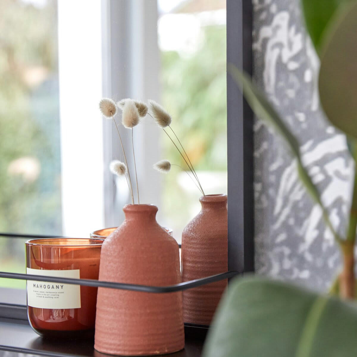 LISON - Miroir déco en métal 70x50 cm