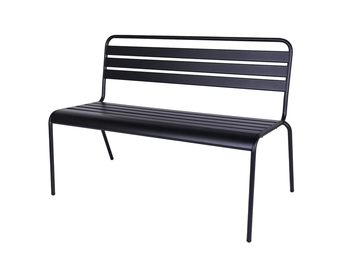 MaximaVida metalen tuinbank Max 120 cm zwart
