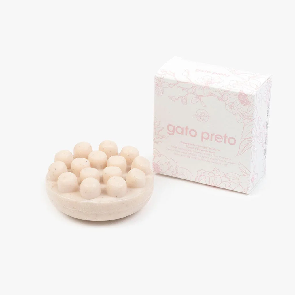 Sabonete de massagem esfoliante Jasmim e Rosa Mosqueta 94g