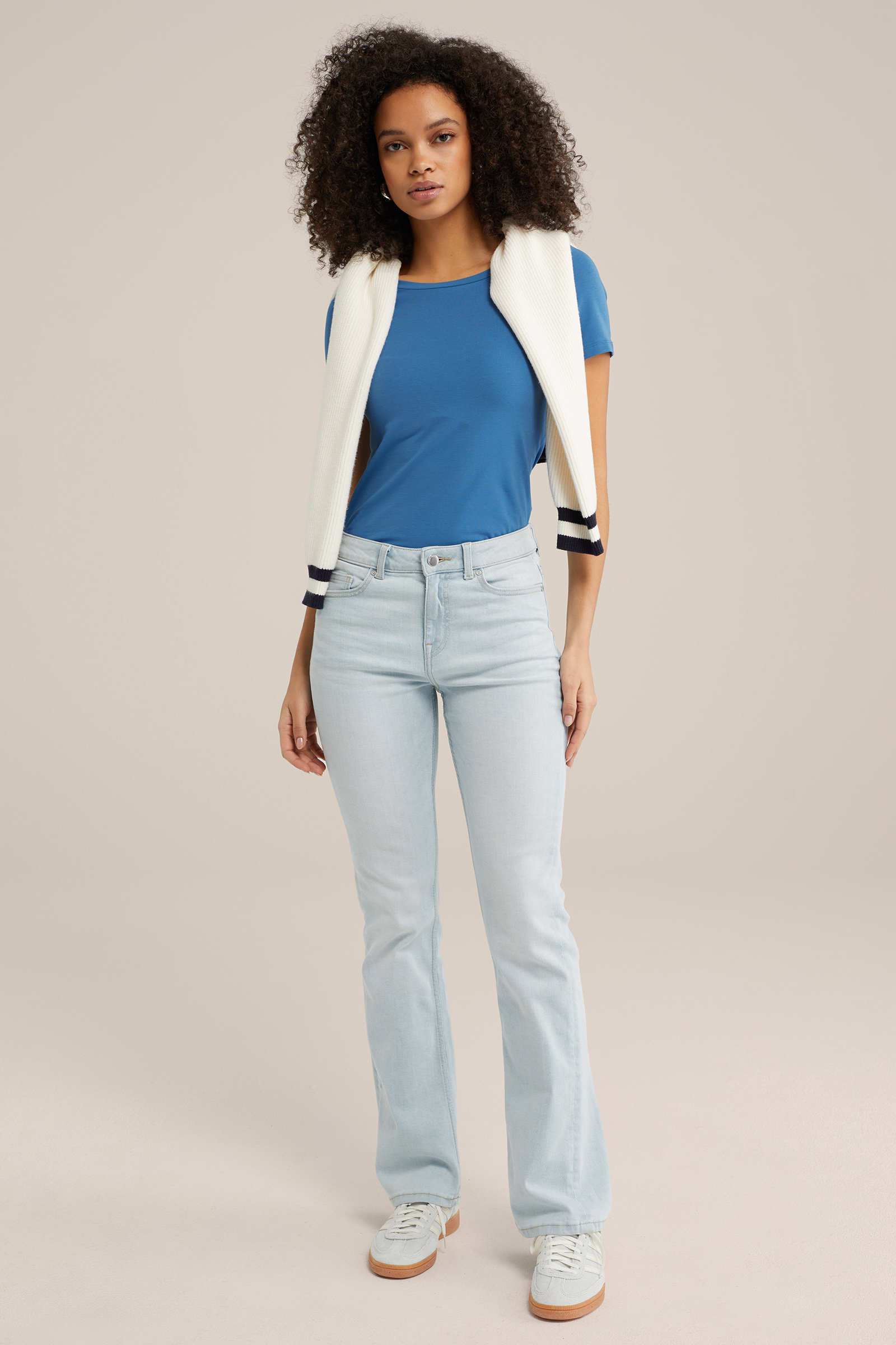 Dames T-shirt van katoenmix