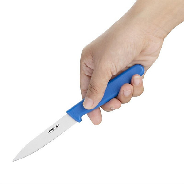 Couteau d'Office Professionnel Bleu 75 mm - Hygiplas