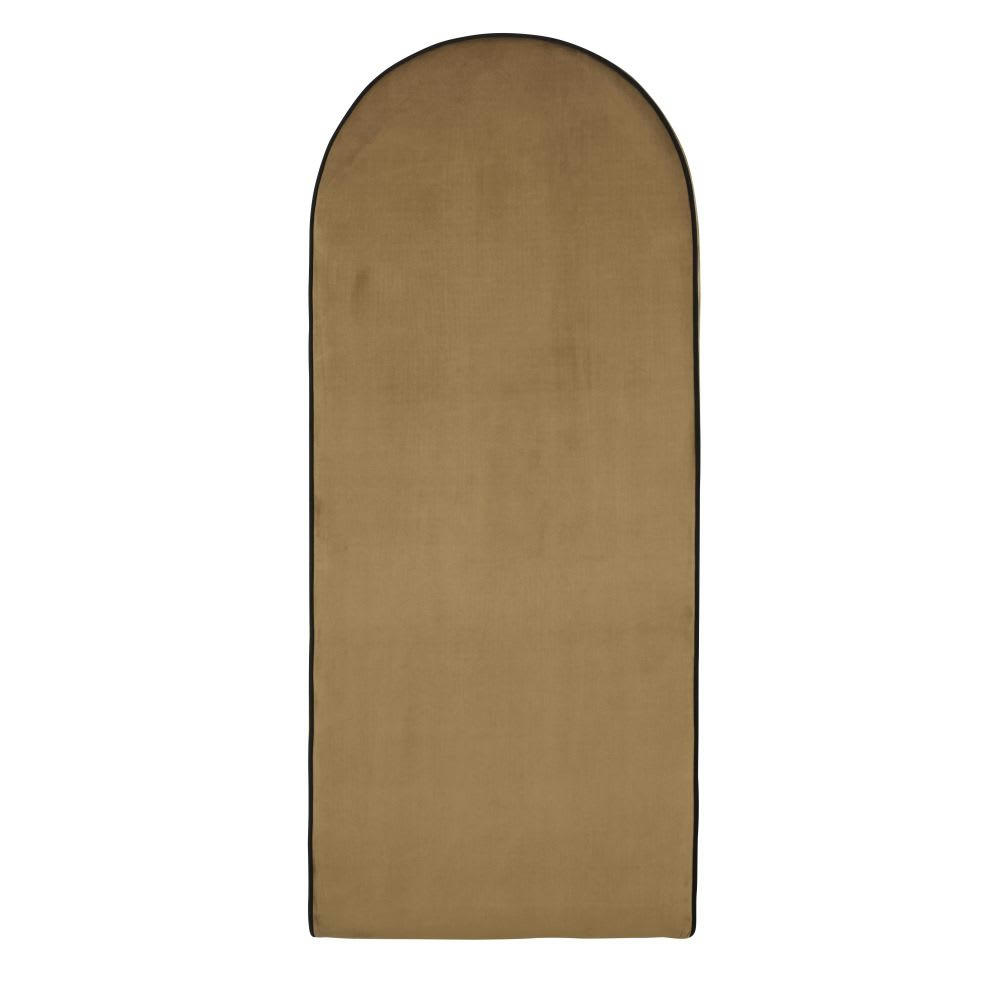 Hackney Business - Tête de lit modulable professionnelle en velours de polyester recyclé ocre 60x140