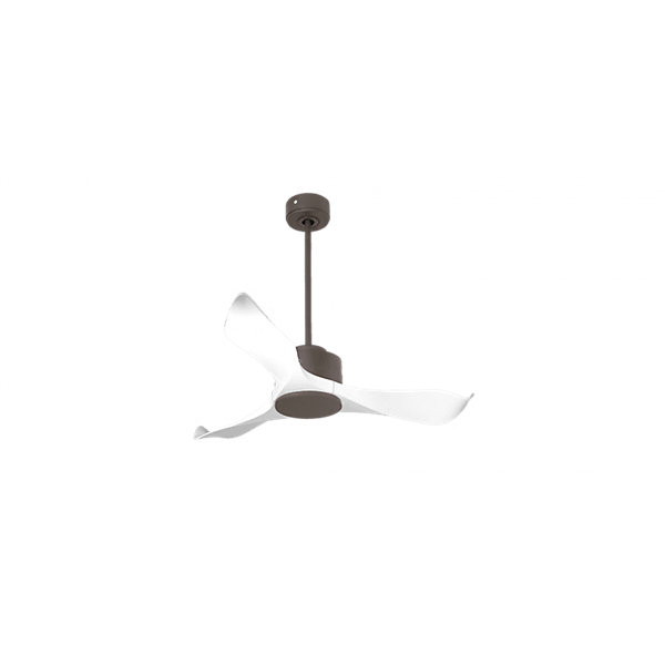 Modulo Regular Exterior - un ventilateur pour extérieur IP44, DC 106 cm Chocolat pales abs blanc sans Lumière10 à 20 m²