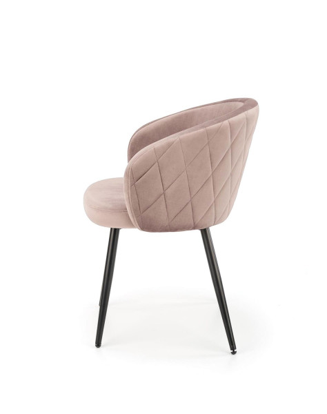 Krzesło tapicerowane K430 VELVET beżowe