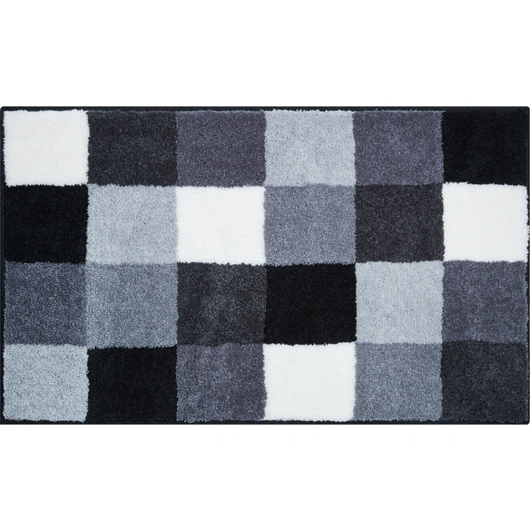 Badematte »Bona«, BxL: 80 x 140 cm, grau, aus 100% Polyacryl