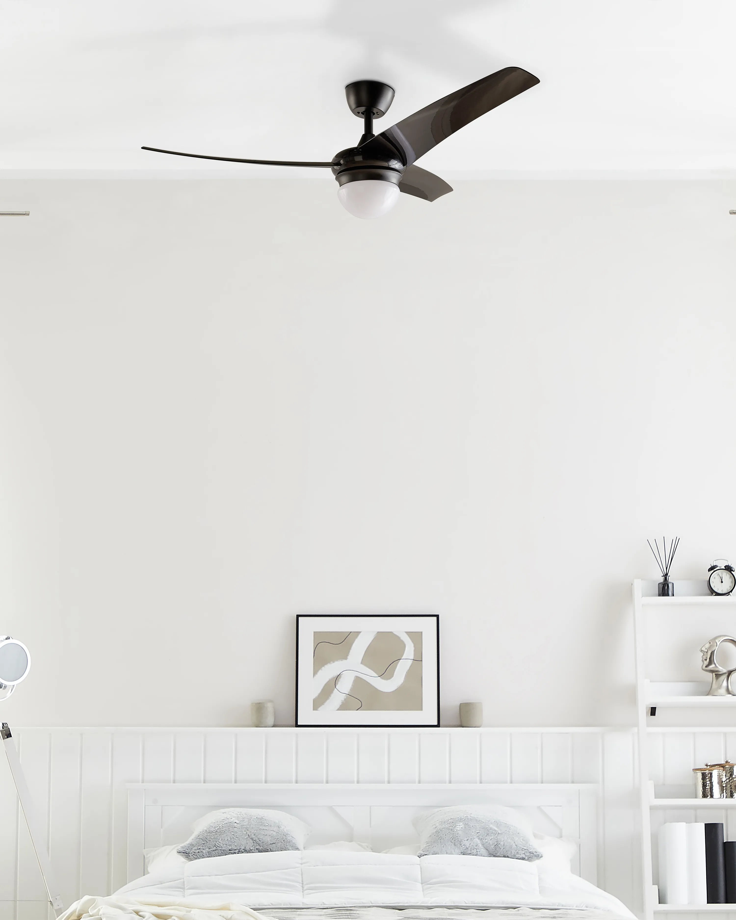 Ceiling Fan with Light JIBOA with Remote Black
