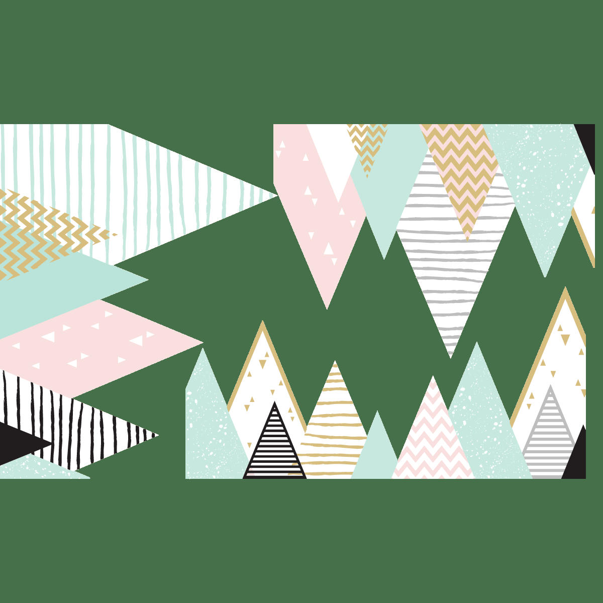 - Stickers enfant montagnes scandinaves atlas 80x135cm