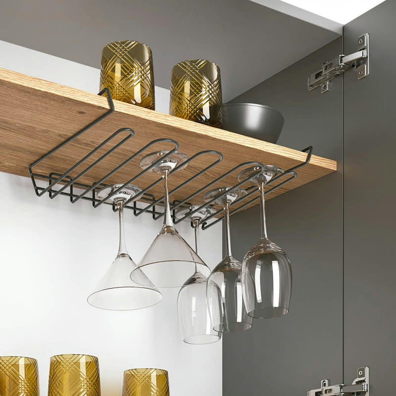 LAVA - Porte verres à pieds noir