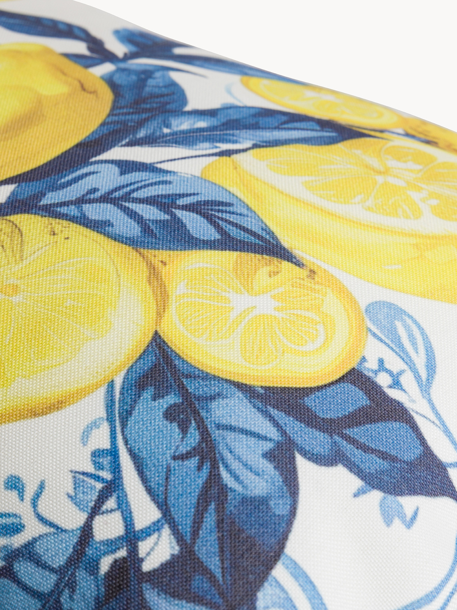 Cuscino in cotone stampa limoni 35x55cm