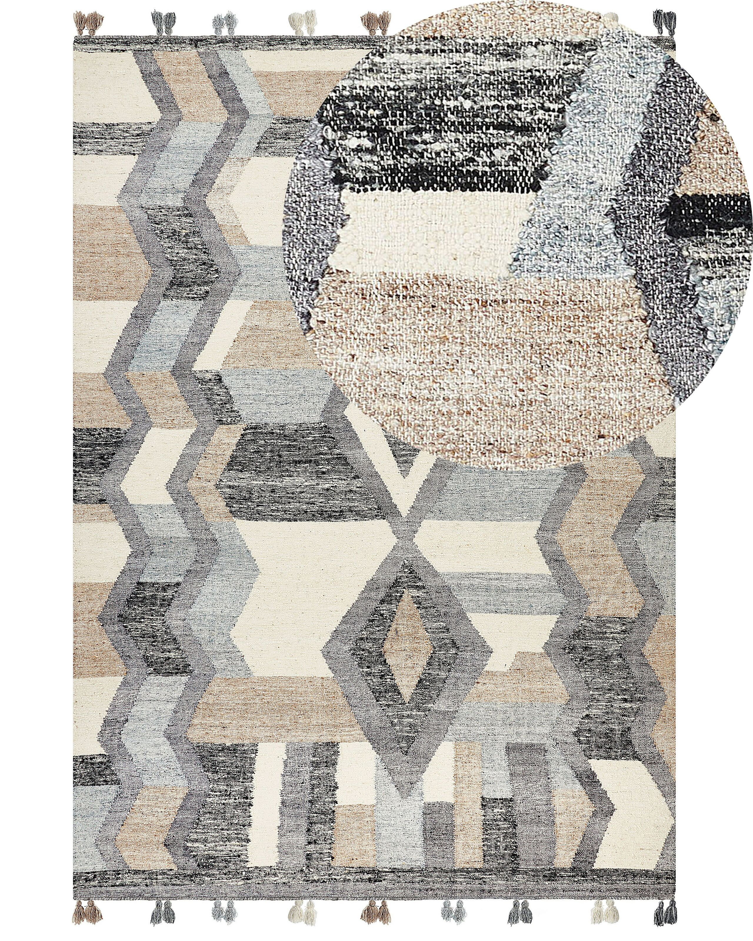 Dywan kilim ręcznie robiony 200 x 300 cm wielokolorowy