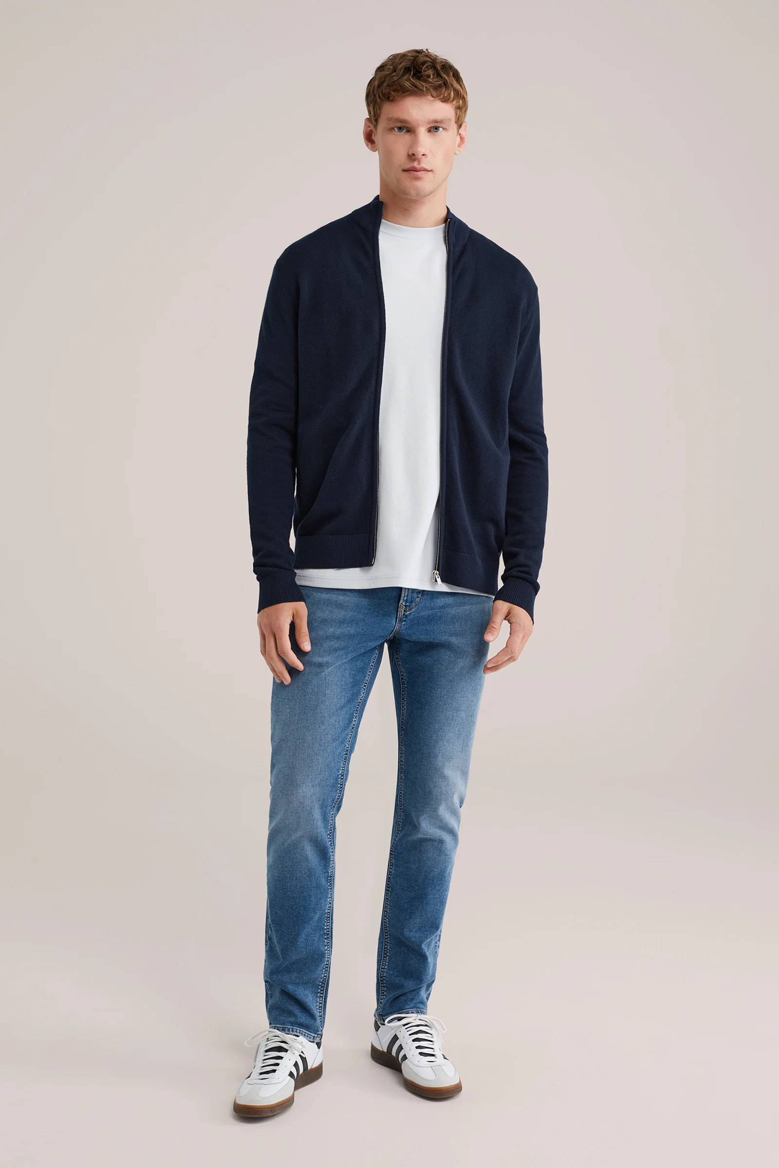 Heren Slim fit jeans met medium stretch