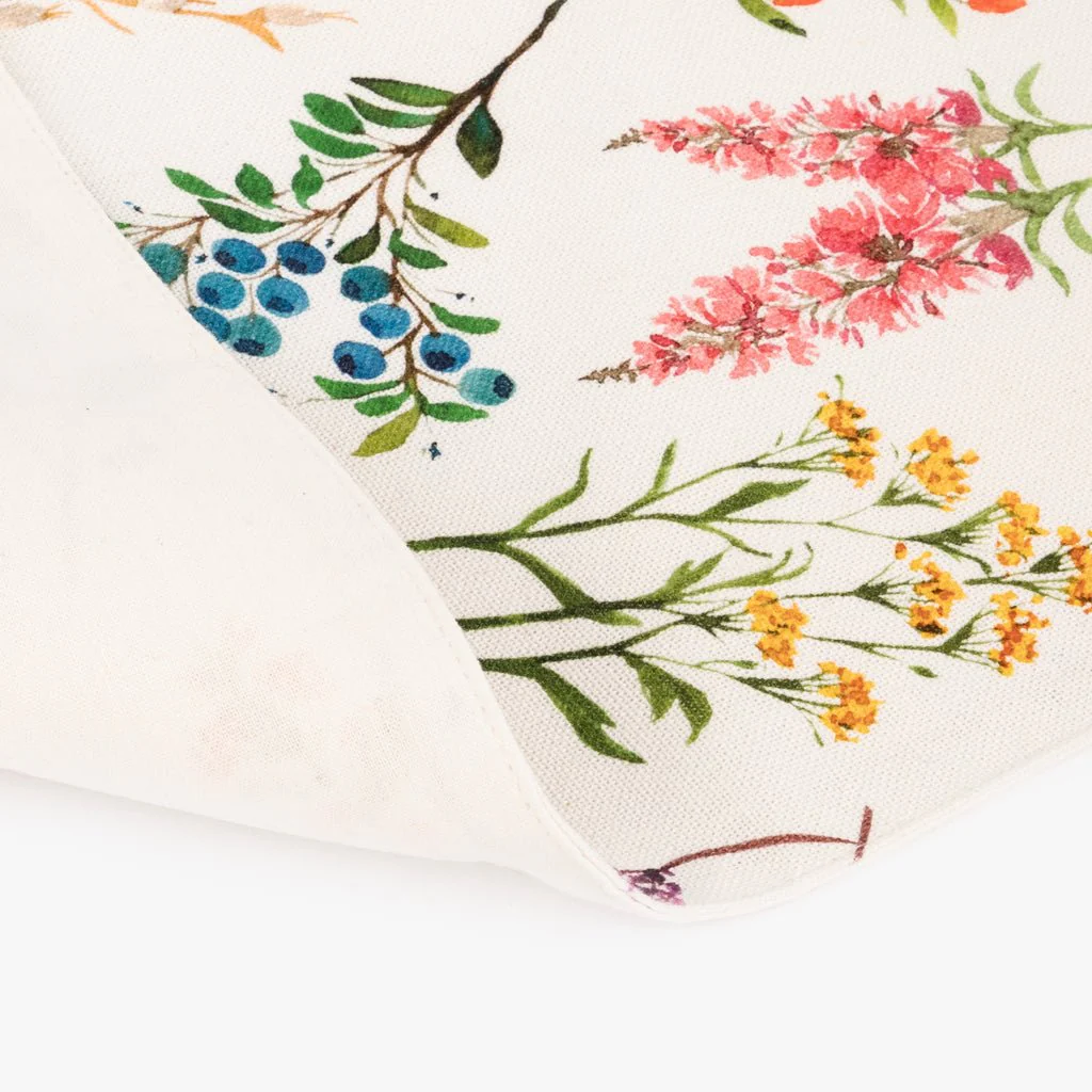 Individual de Algodão Retangular Flores GARDEN MEMORIES